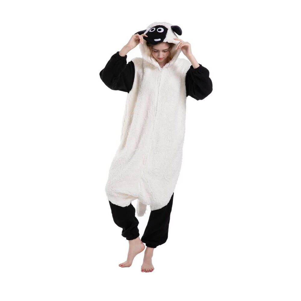 1009 Adult Animal Onesie Pajamas, and Animal Cosplay Black Nosed Sheep
